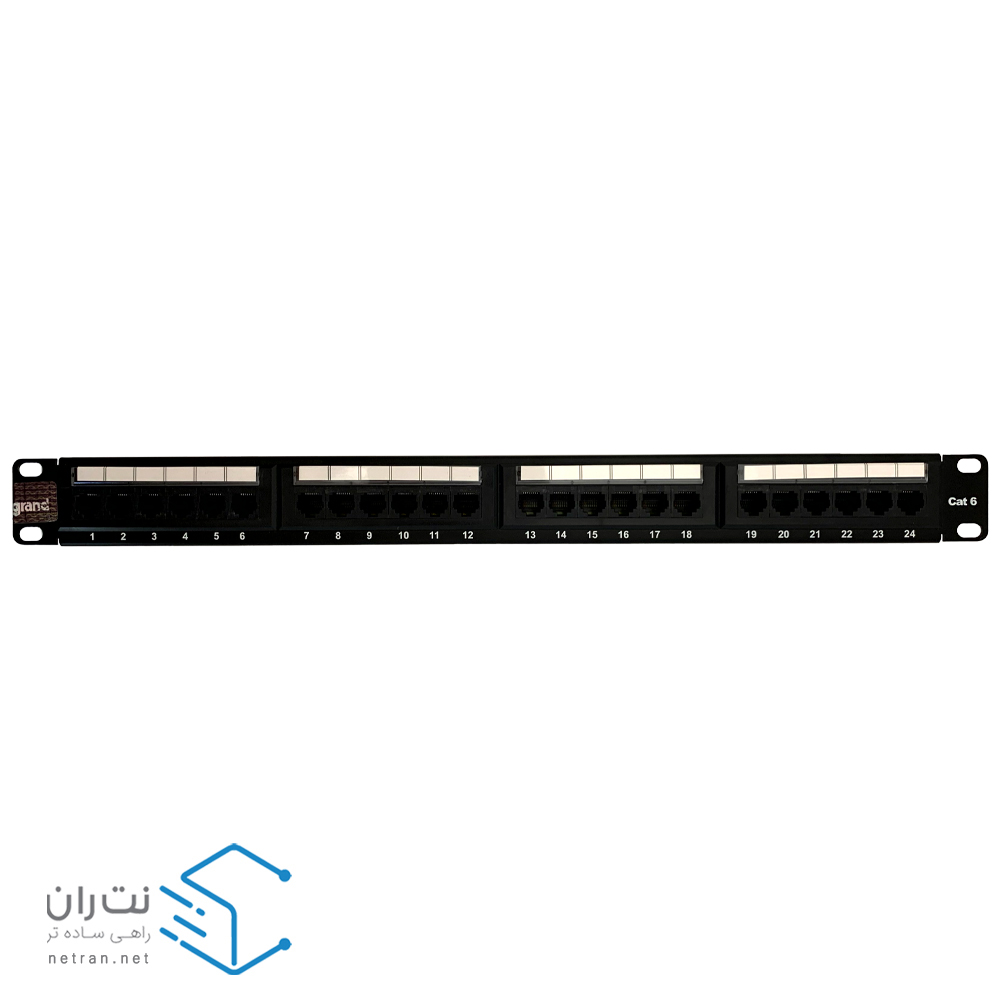 پچ پنل لگراند 24 پورت Cat6 UTP Loaded-4